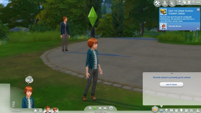 Sims 4 Child and Teen can Quit or Rejoin School by CardTaken at Mod The Sims