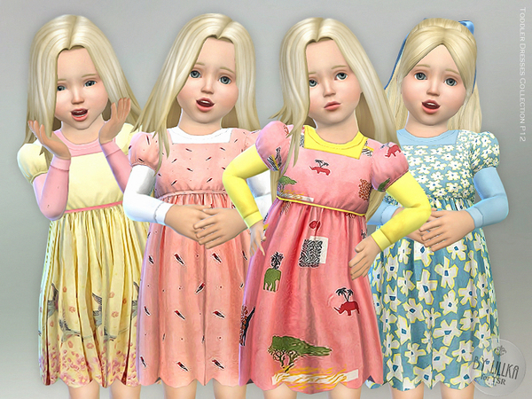 Sims 4 Toddler Dresses Collection P12 by lillka at TSR