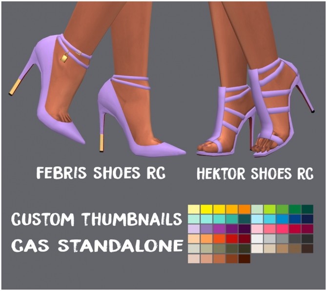 Sims 4 Febris & Hektor Shoes RC by Sympxls at SimsWorkshop