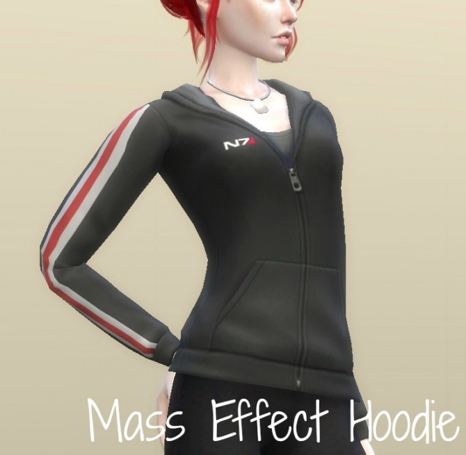 Sims 4 Mass Effect Hoodie by Innamode at Mod The Sims