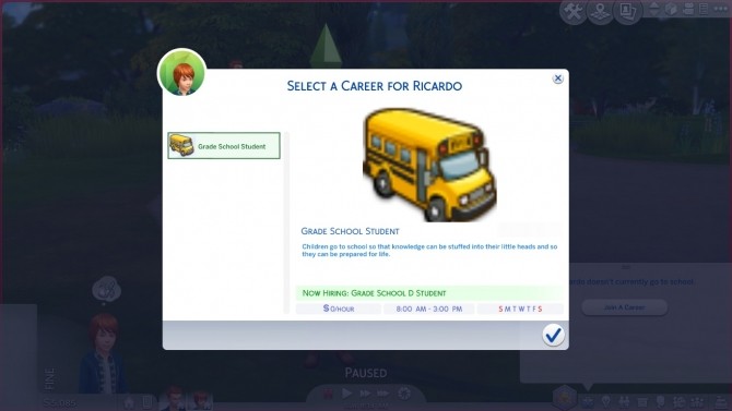 Sims 4 Child and Teen can Quit or Rejoin School by CardTaken at Mod The Sims