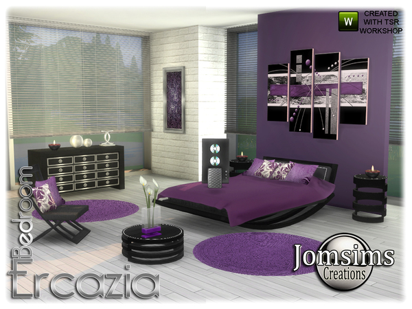Sims 4 Ercazia bedroom by jomsims at TSR