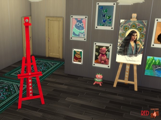 Sims 4 E.A.S.L. Easel 10 Recolours by wendy35pearly at Mod The Sims