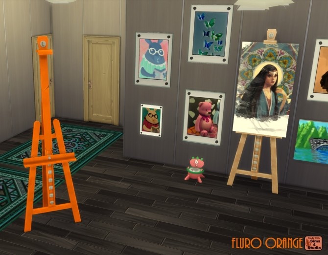 Sims 4 E.A.S.L. Easel 10 Recolours by wendy35pearly at Mod The Sims