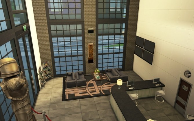 Sims 4 Contemporary Arts Center by Flash at Sims Artists