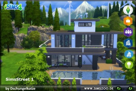 Simsstreet1 house by Dschungelkatze at Blacky’s Sims Zoo