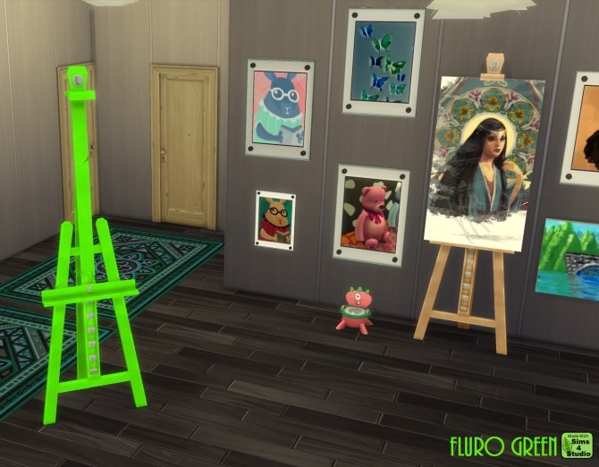 Sims 4 E.A.S.L. Easel 10 Recolours by wendy35pearly at Mod The Sims