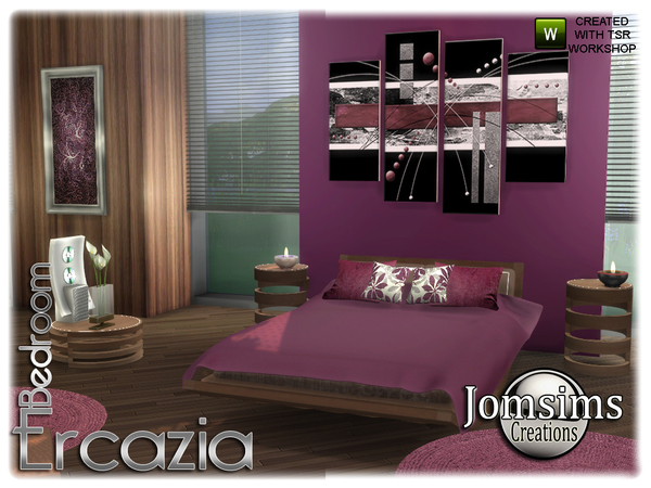 Sims 4 Ercazia bedroom by jomsims at TSR