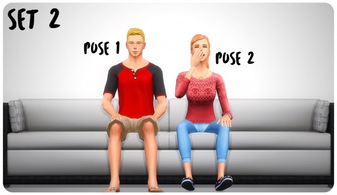 Sims 4 Couple Couch Pose Pack 01 by WyattsSims at SimsWorkshop