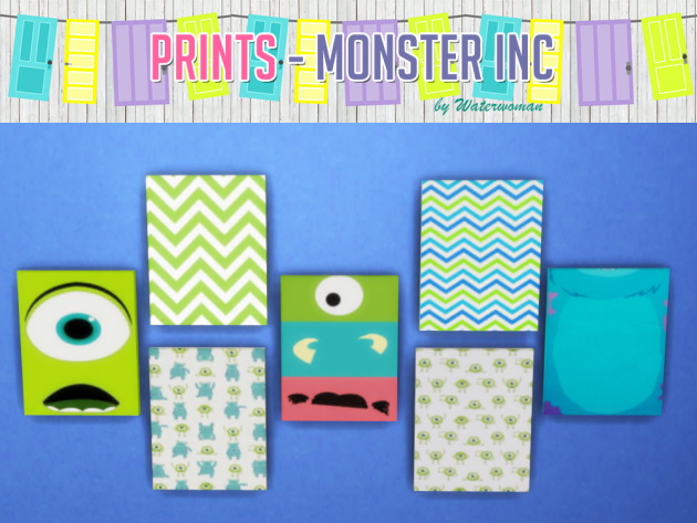 Sims 4 Buhs Door and Prints Monster AG at Akisima