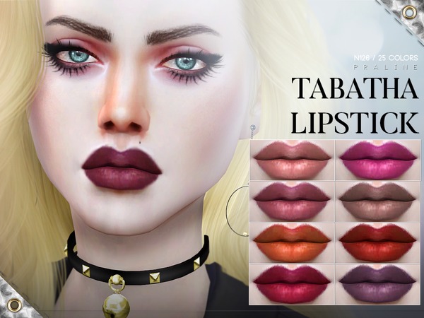 Sims 4 Tabatha Lipstick N126 by Pralinesims at TSR