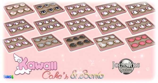Sims 4 Kawaii cakes and bento at Jomsims Creations