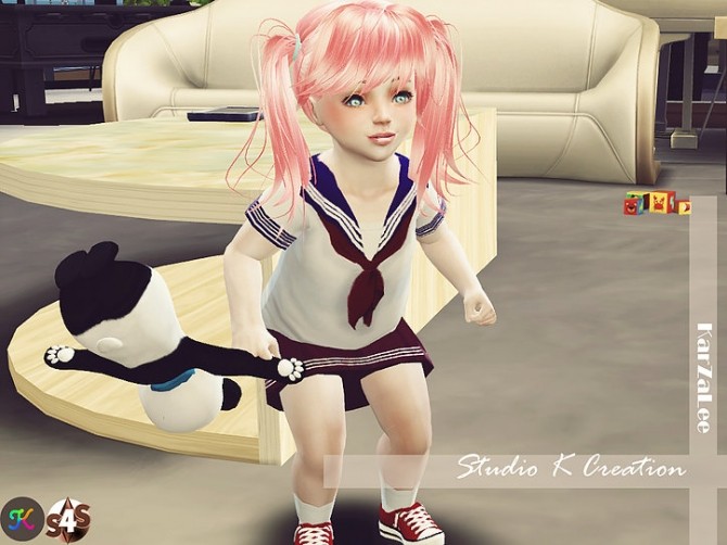 Sims 4 Sailor uniform for toddler version at Studio K Creation