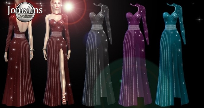 Sims 4 Blumilla dress at Jomsims Creations