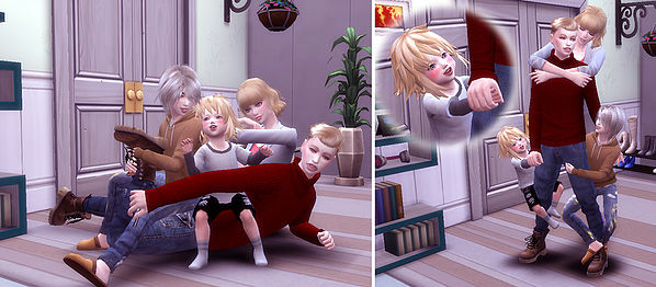 Sims 4 Family Pose 06 at A luckyday