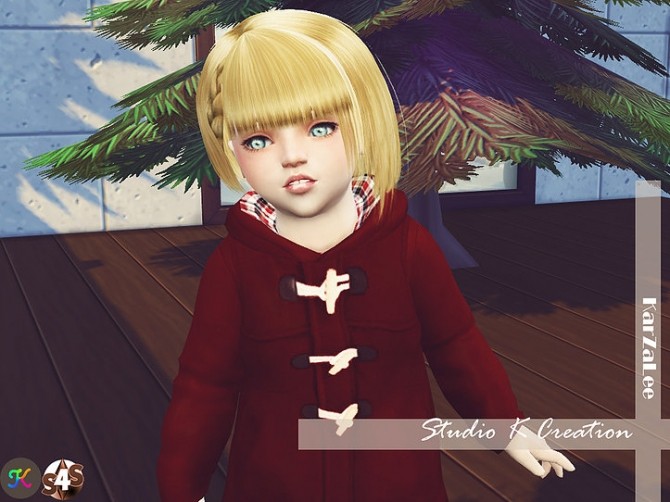 Sims 4 Animate hair 68 chika toddler at Studio K Creation