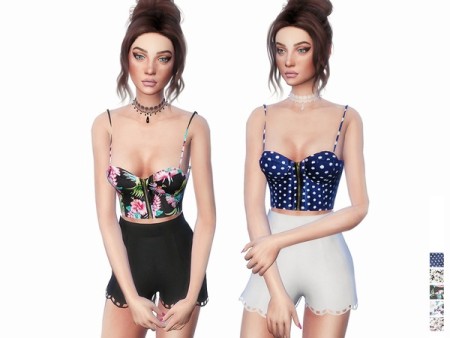 Zipped Bustier Top by itsleeloo at TSR