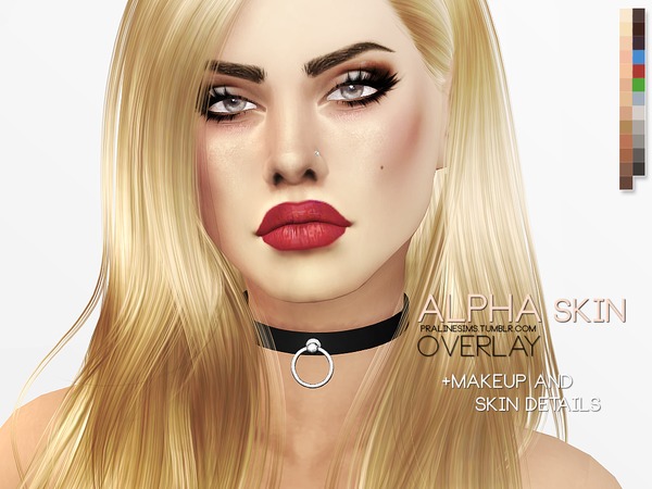 Sims 4 PS Alpha Skin Overlay by Pralinesims at TSR