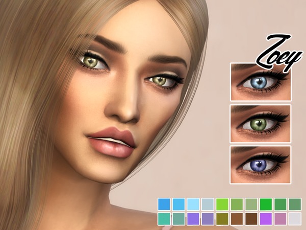 Sims 4 KM Zoey Eyes by Kitty.Meow at TSR