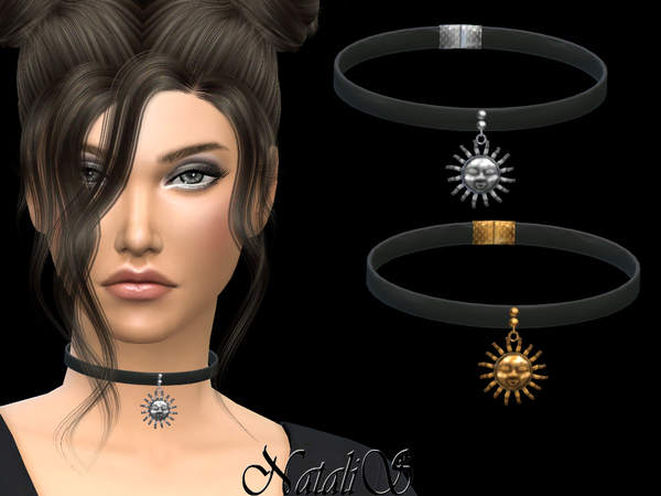 Sims 4 Mathilda Choker by NataliS at TSR