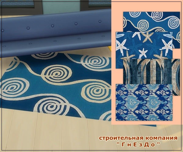 Sims 4 Sea Breeze rugs at Sims by Mulena