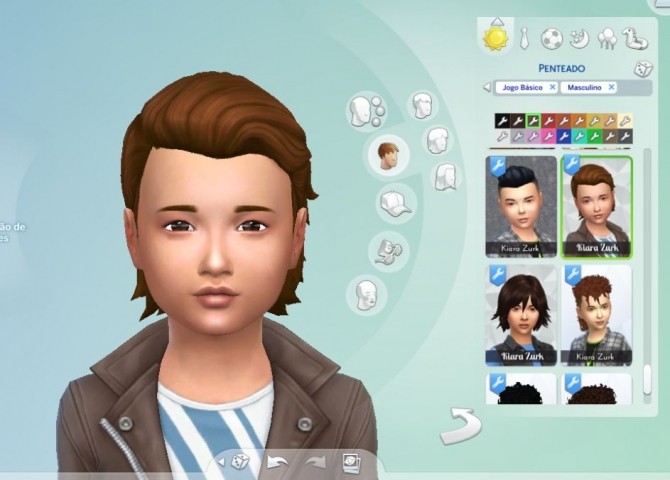 Sims 4 Silk Wavy hair for Boys at My Stuff