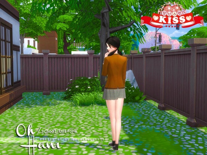 Sims 4 PLAYFUL KISS School Uniform at iCedxLemonAde