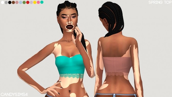 Sims 4 SPRING TOP at Candy Sims 4