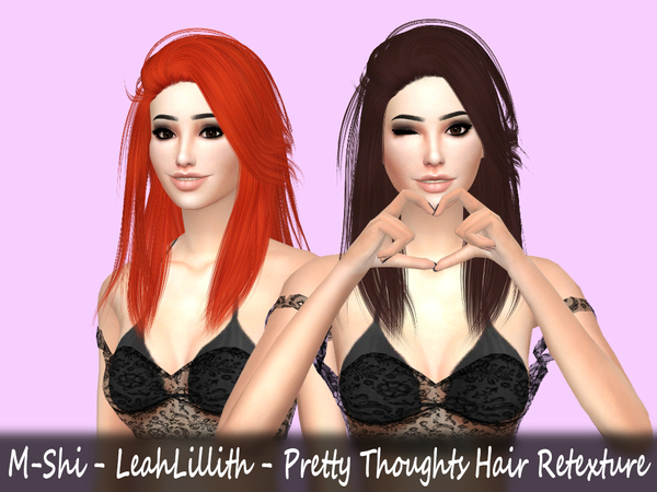 Sims 4 LeahLillith Pretty Thoughts Retexture by mikerashi at TSR