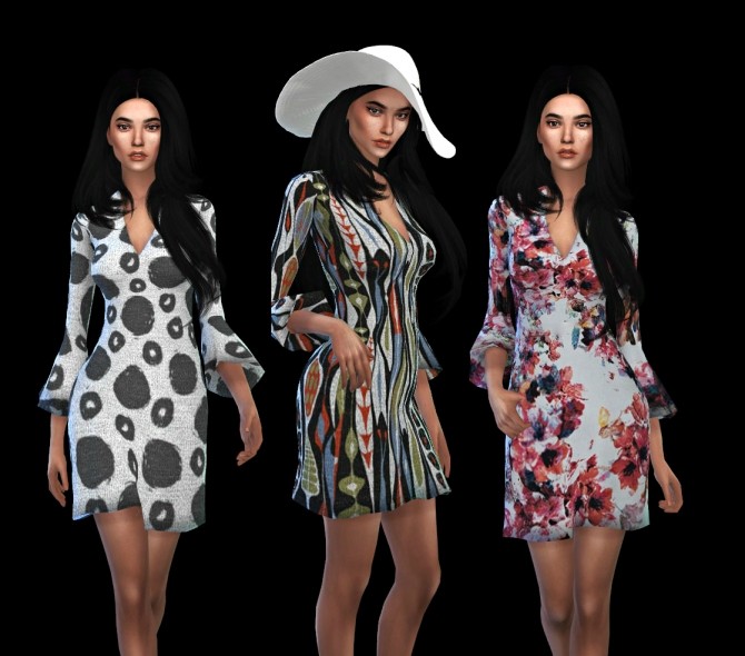 Sims 4 Patricia Dress at Leo Sims