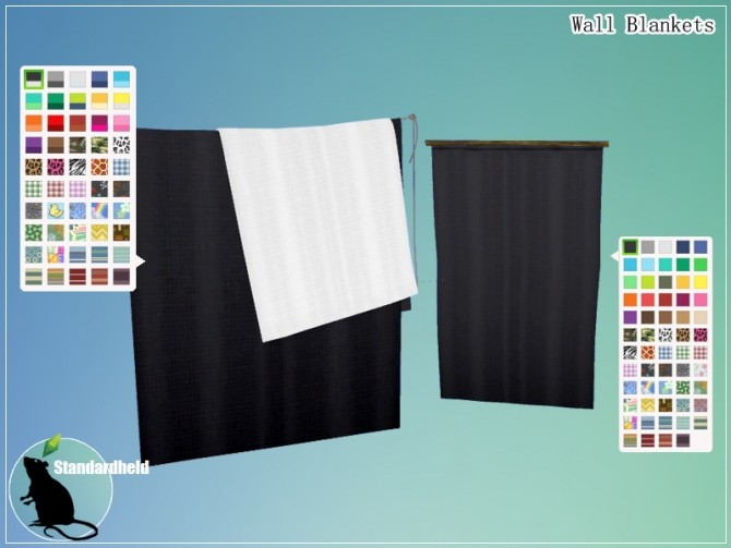 Sims 4 Wall Blankets by Standardheld at SimsWorkshop