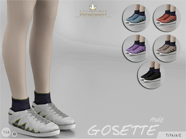 Sims 4 Madlen Gosette Shoes (Male) by MJ95 at TSR