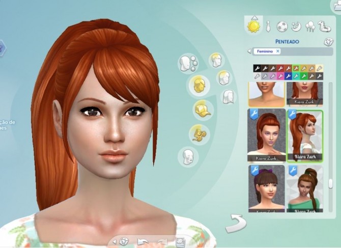 Sims 4 Confident Ponytail at My Stuff