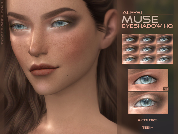 Sims 4 Muse Eyeshadow HQ by Alf si at TSR