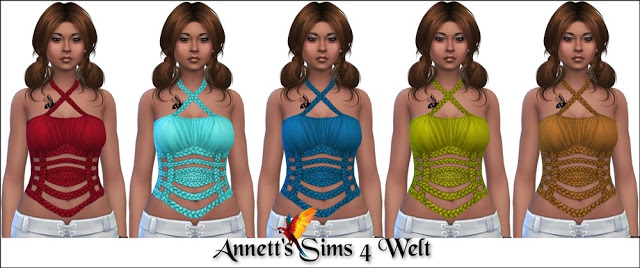 Sims 4 Weave Top at Annett’s Sims 4 Welt
