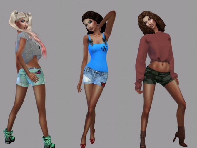 Sims 4 Vintage Shorts at Teenageeaglerunner