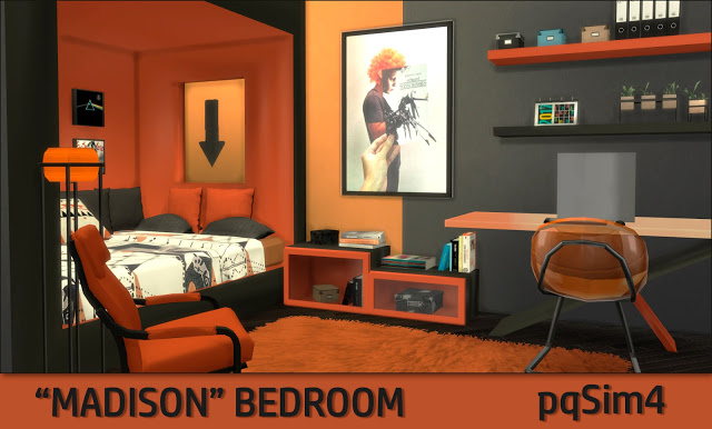Sims 4 Madison Bedroom at pqSims4