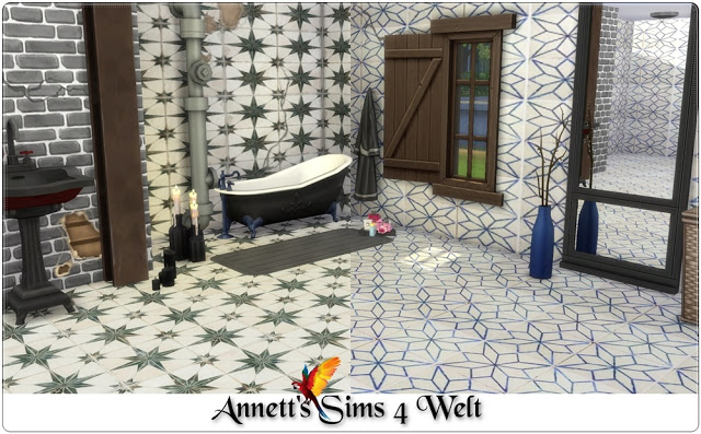 Sims 4 Bathroom Tiles Walls & Floors at Annett’s Sims 4 Welt