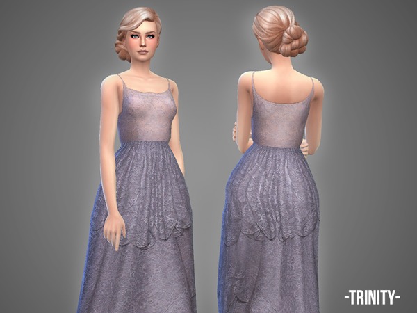 Sims 4 Trinity gown by April at TSR