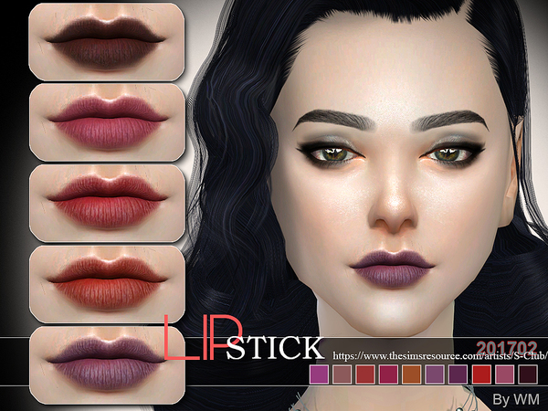 Sims 4 Lipstick 201702 by S Club WM at TSR