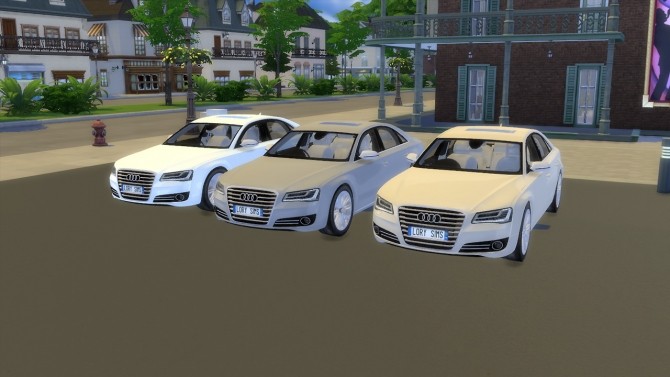 Sims 4 Audi A8 at LorySims