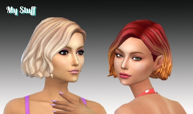 Sims 4 Amalia Hairstyle Ombre at My Stuff