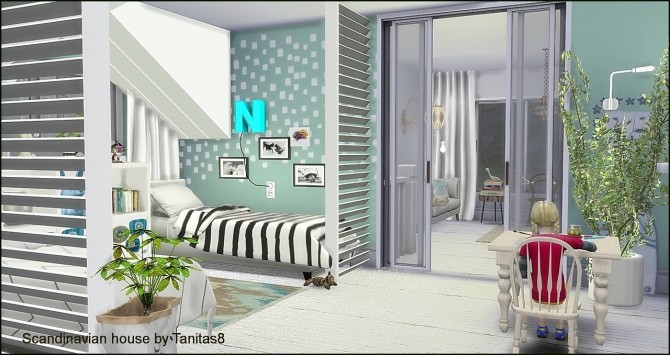 Sims 4 Scandinavian house at Tanitas8 Sims