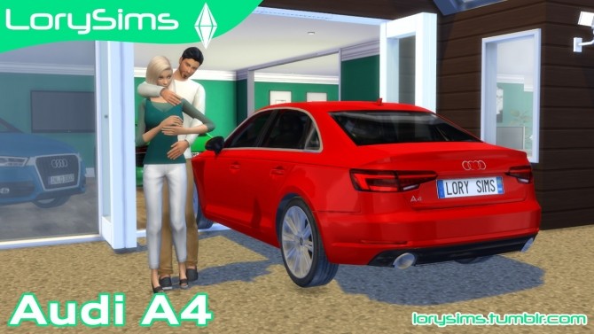 Sims 4 Audi A4 at LorySims