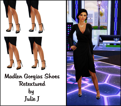 Sims 4 Madlen Gorgias Shoes Retextured at Julietoon – Julie J