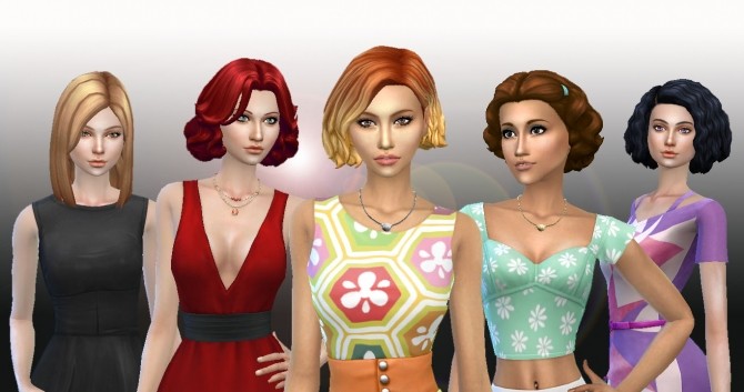 Medium Hair Pack 5 at My Stuff » Sims 4 Updates