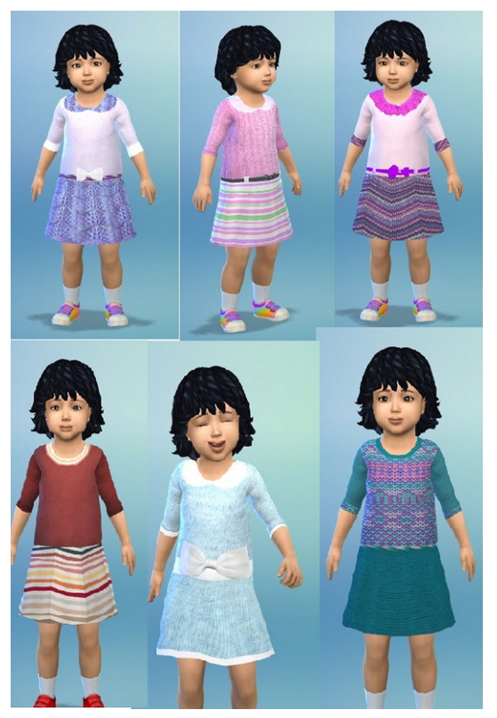 Sims 4 Knit Dress Toddler at Birksches Sims Blog