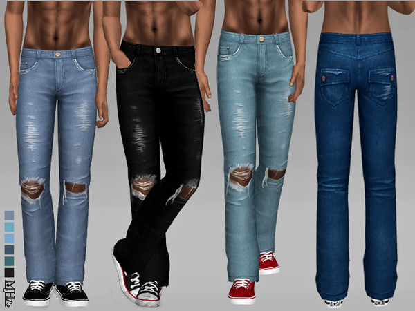 Sims 4 Brody Jeans male by Margeh 75 at TSR