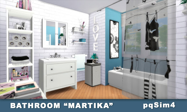 Sims 4 Martika bathroom at pqSims4
