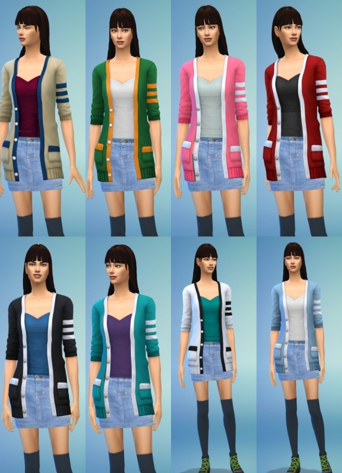 Sims 4 Bowling Denim Skirt at Birksches Sims Blog
